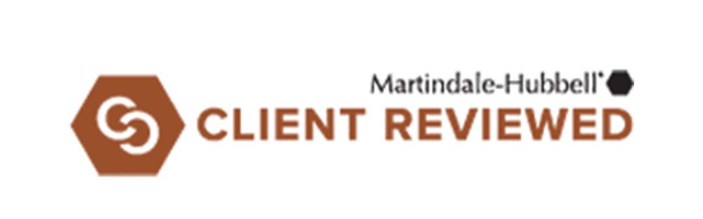 Martindale Hubbell Client Reviewed Logo