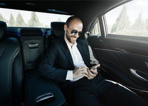 Business man with phone