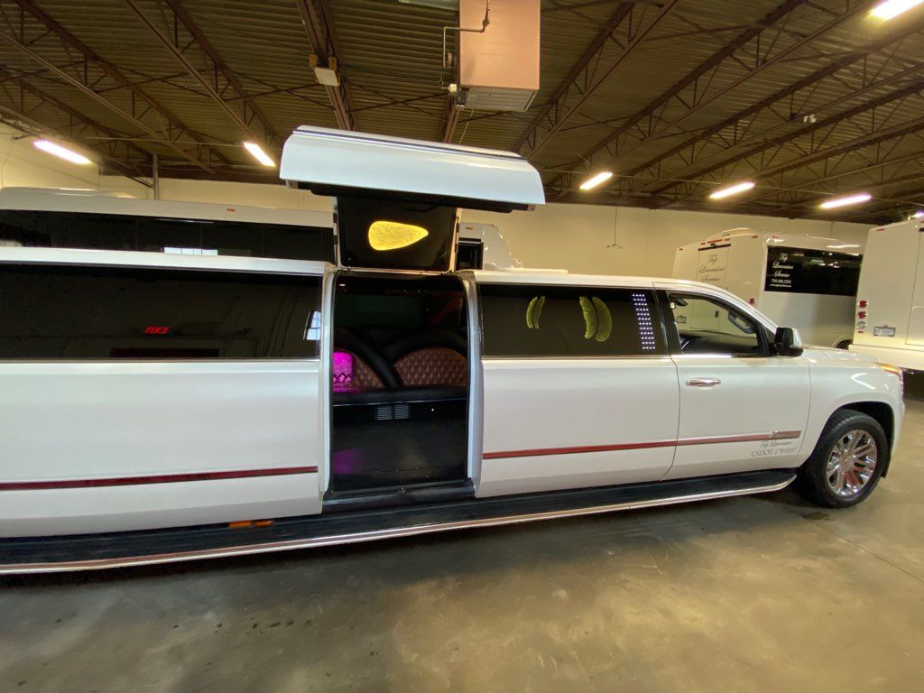 White limousine door side open