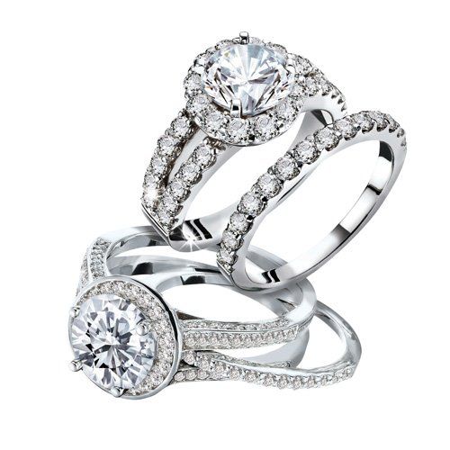 Beautiful wedding ring with diamonds