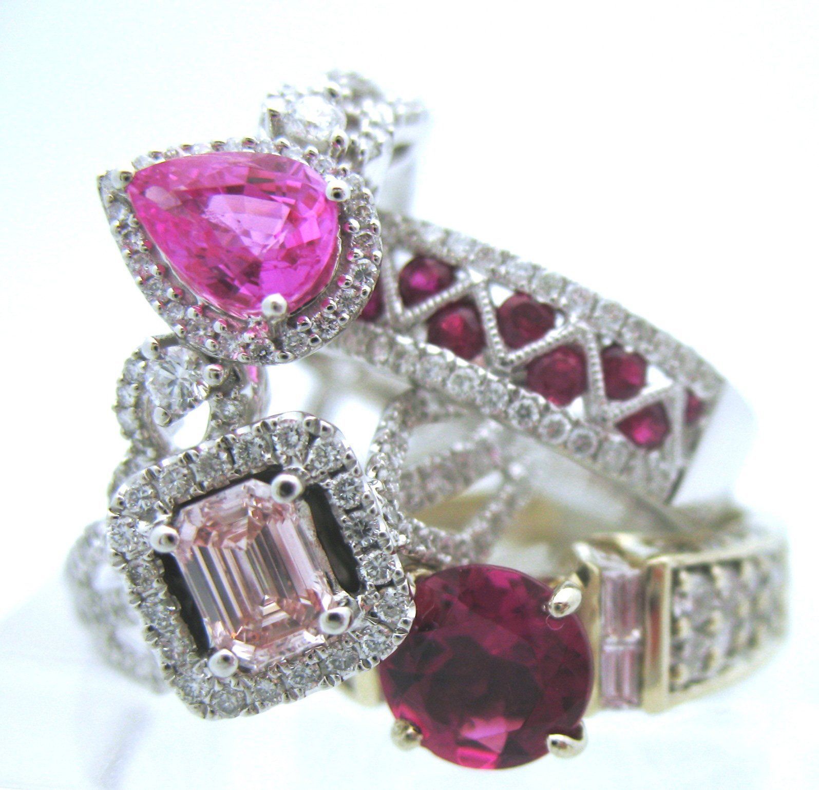 Lovely rings with different stones on it