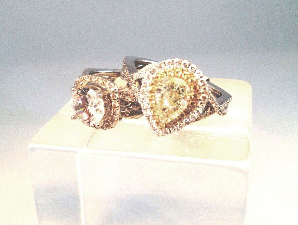 Lovely rings with different stones on it