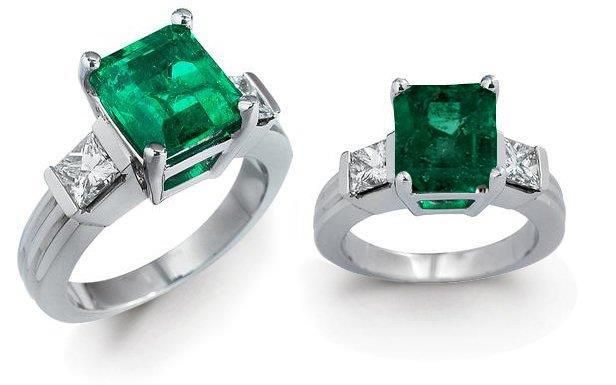 Elegant emerald rings