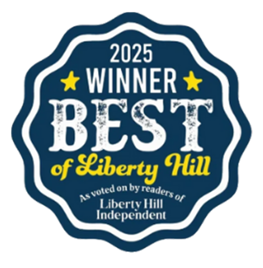 2025 Winner Best of Liberty Hill As voted on by readers of Liberty Hill Independent