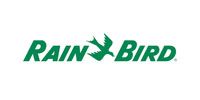 Rain Bird logo in green text with a flying bird icon