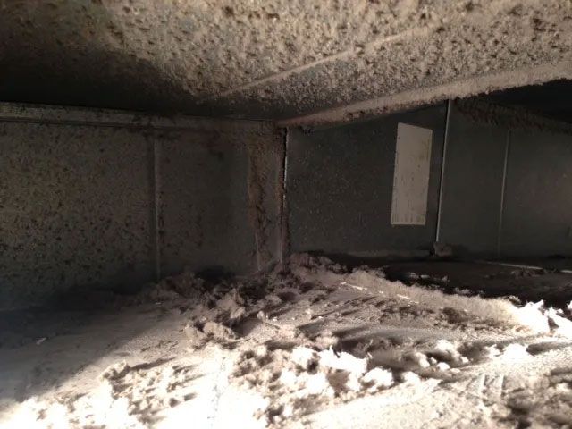 Air Duct Before Cleaning