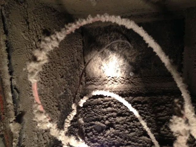 Air Duct Before Cleaning