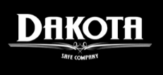 Dakota Safe Company logo in white text on a black background.
