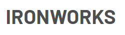 IRONWORKS text in dark gray against a white background.