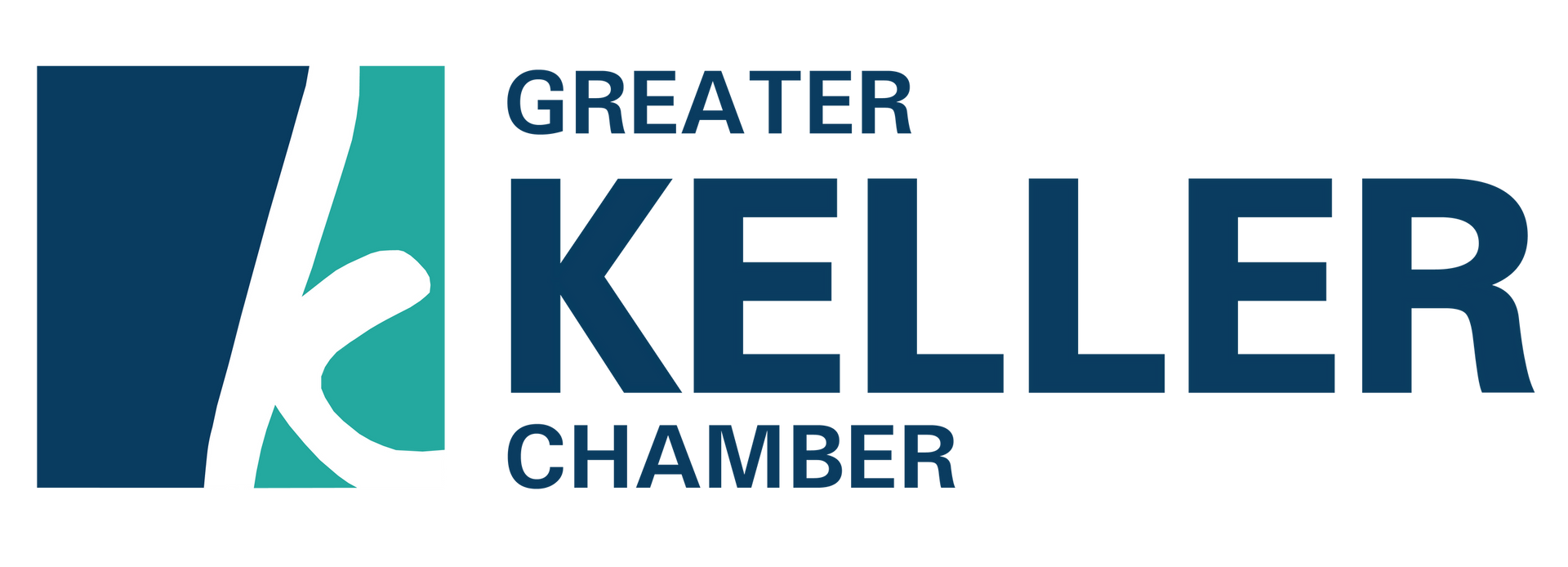 Logo of Greater Keller Chamber with a stylized 
