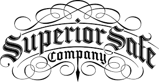 Black and white logo. 