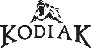 Kodiak brand logo: black silhouette of a roaring bear above the brand name.