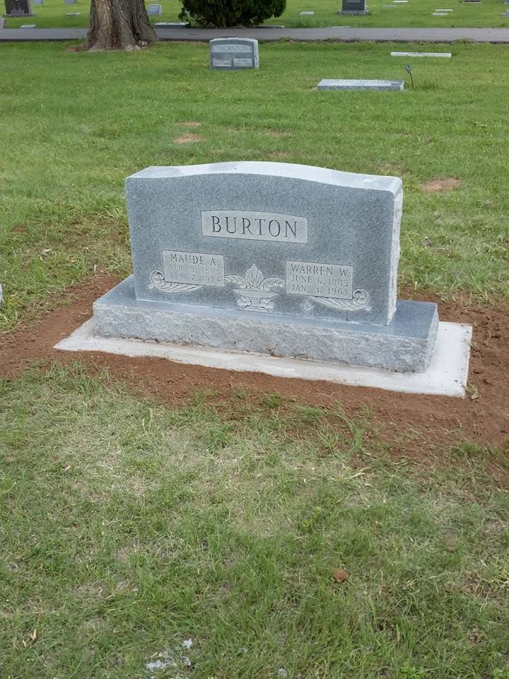 A gravestone in a cemetery with the name purton on it