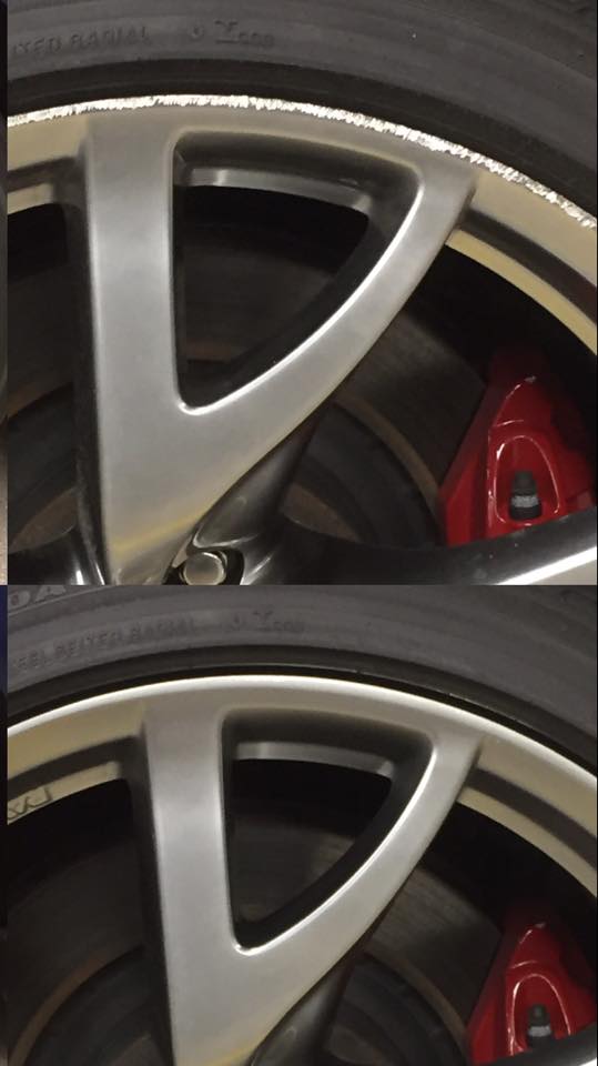 before and after wheel repair