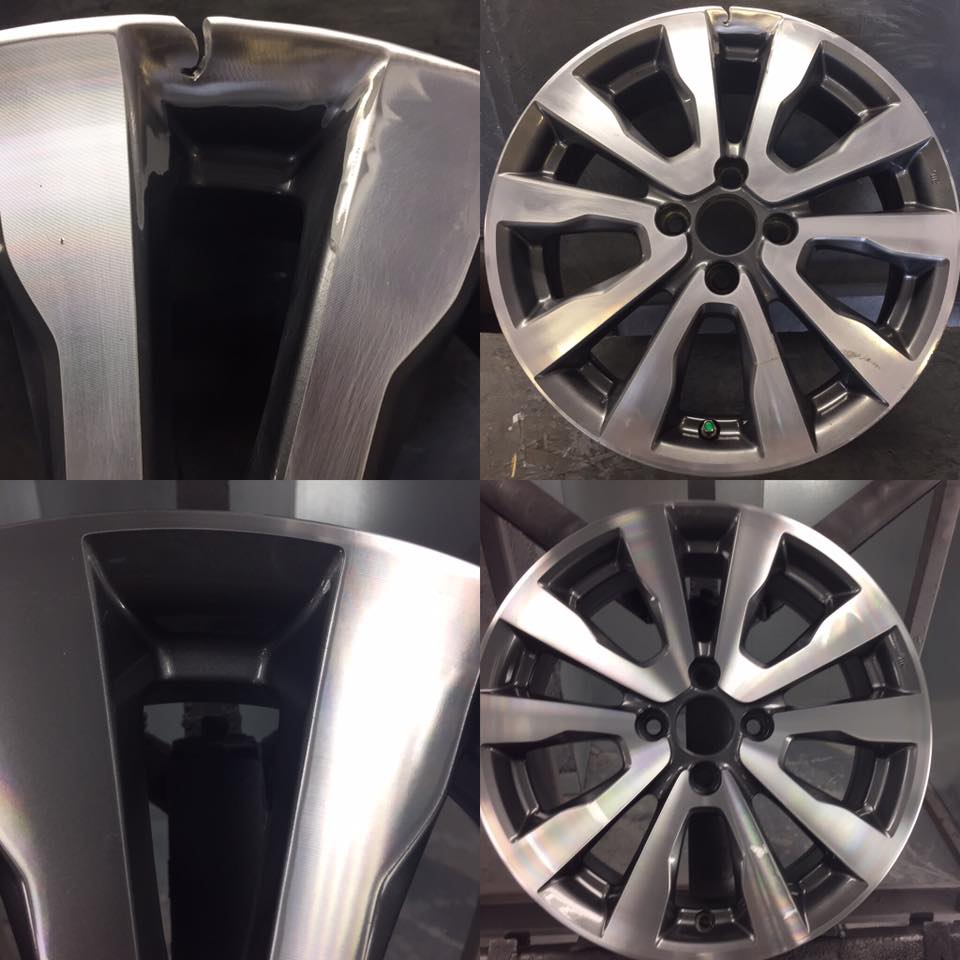 before and after wheel repair