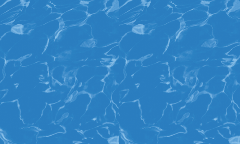 Blue water surface with rippling reflections and gentle wave patterns