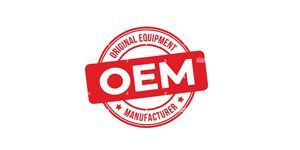 Red OEM seal logo with circular “Original Equipment Manufacturer” text on white background