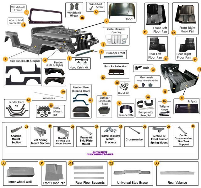 Jeep YJ | Quality Used Jeep Parts | Dover, PA