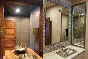 Custom glass mirror