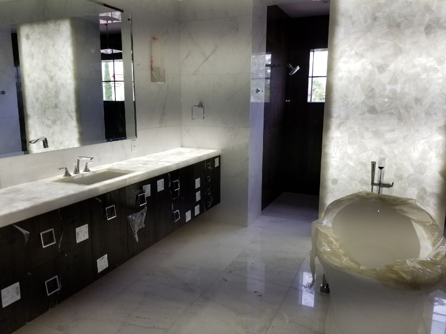 Tile and carpet installation