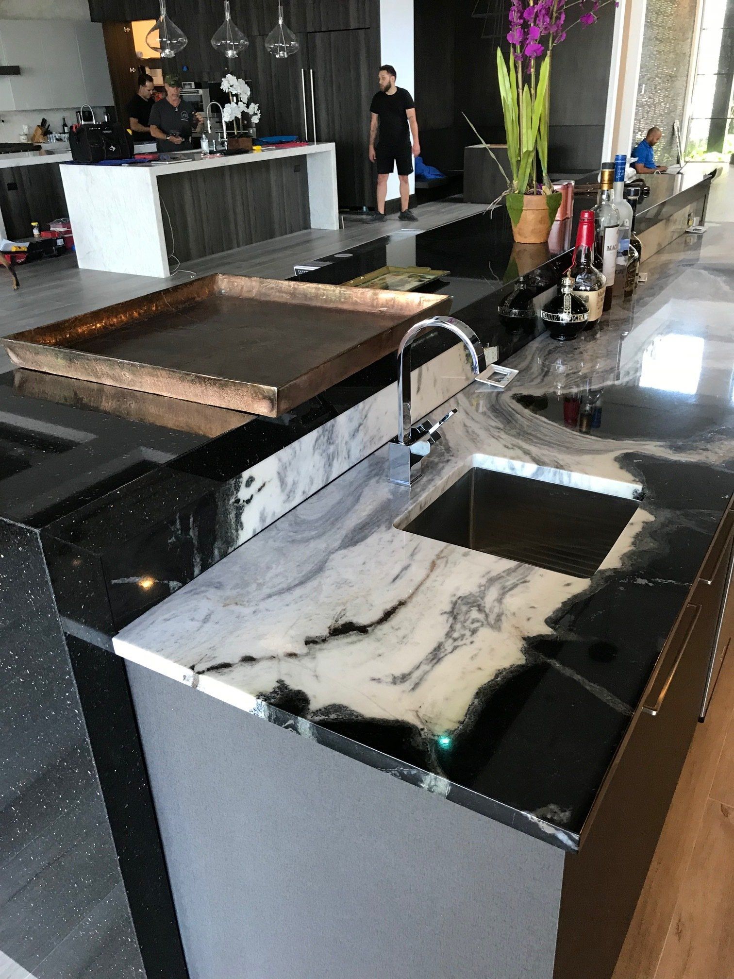 Tile and carpet installation