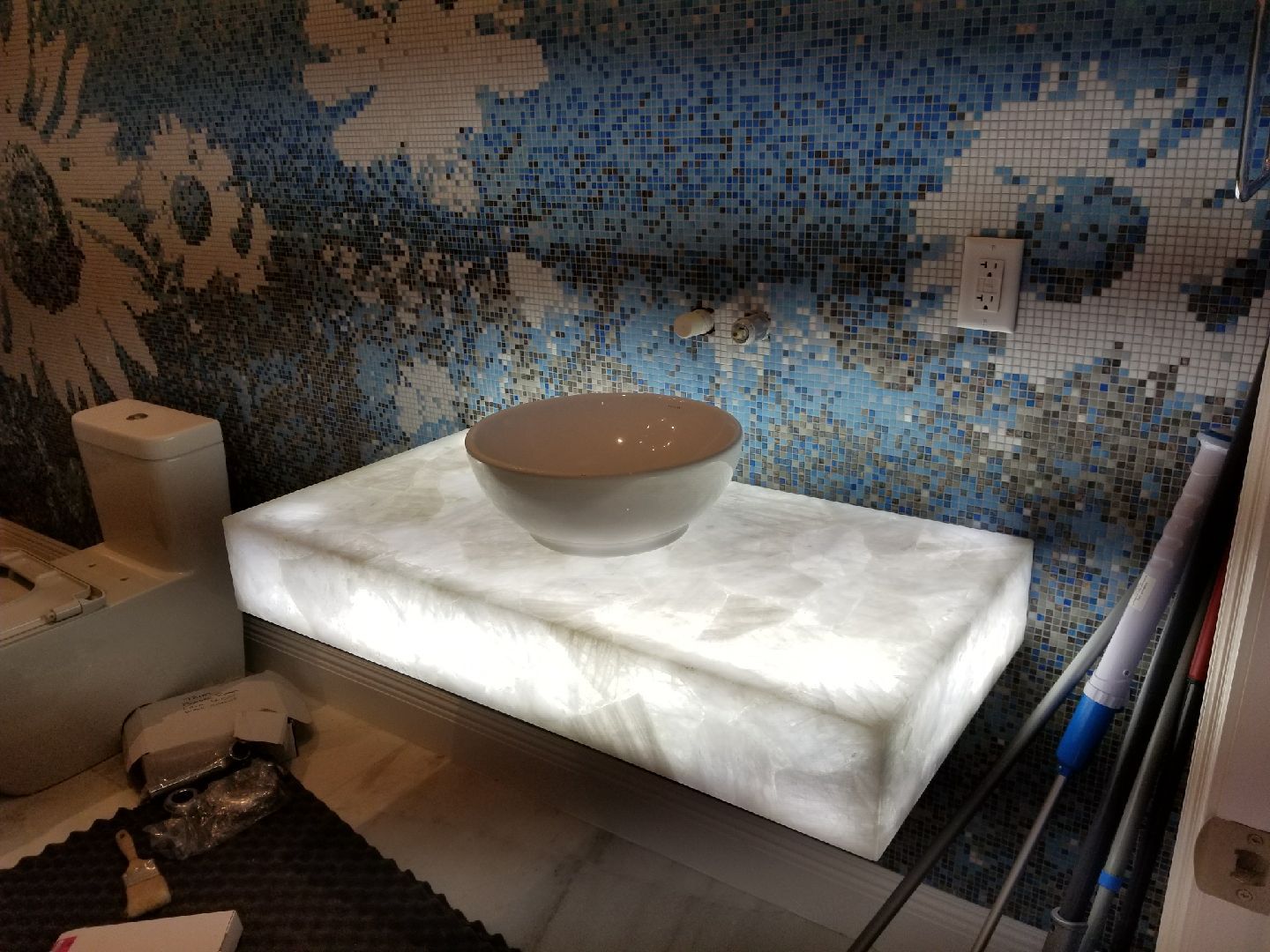 Tile and carpet installation