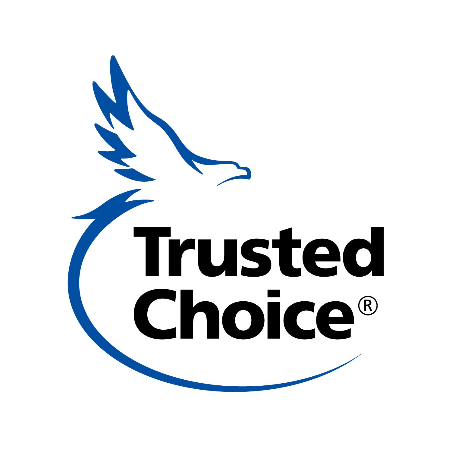 The trusted choice logo has a bird on it.