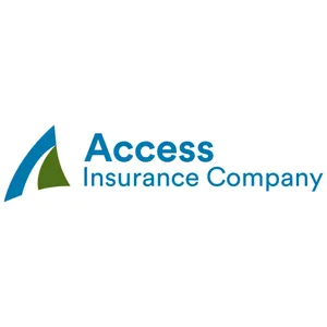 Logo for Access Insurance Company: A blue and green stylized