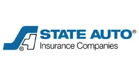 State Auto Insurance Companies logo with blue and black lettering and symbol.