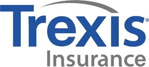 Logo of Trexis Insurance in blue and gray.