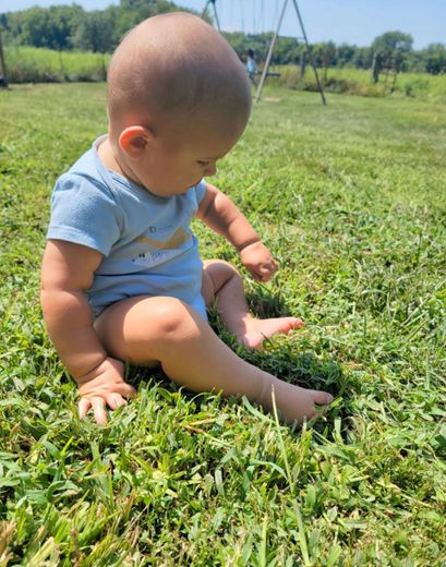 Child playing with toys