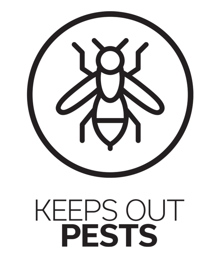 Keeps out pests icon