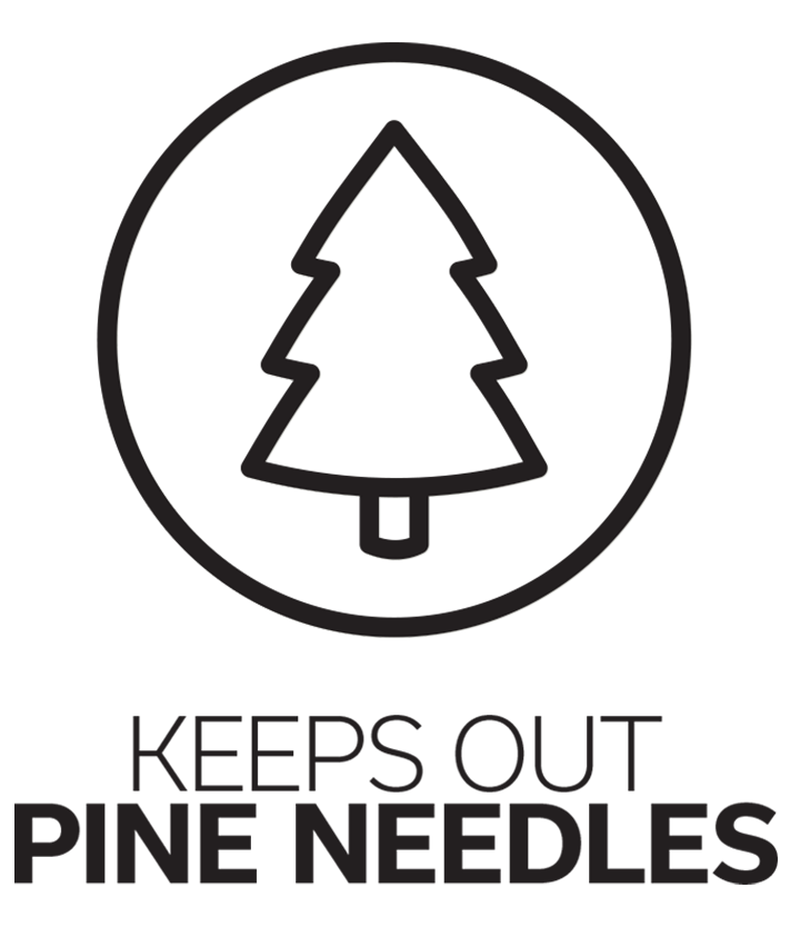 Keeps out pine needles icon