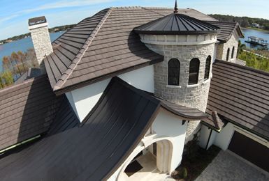 Metal Roofing  Curved with Finial Tampa Bay