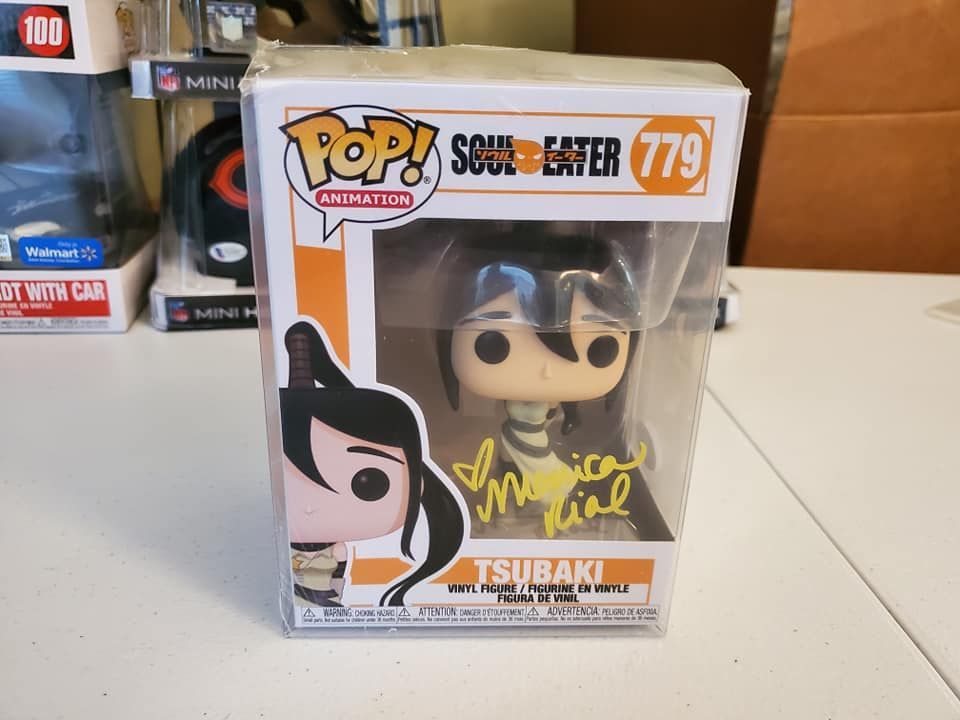 A funko pop figure of tsubaki from soul eater