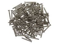 A pile of nails on a white background.