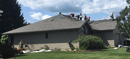 Shingle roof installation