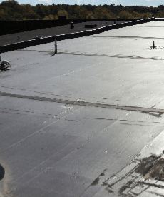 Commercial rubber roof