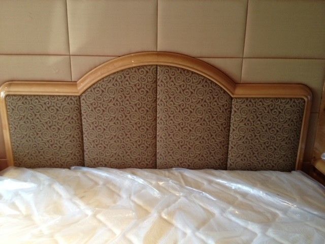 custom headboard in a yacht