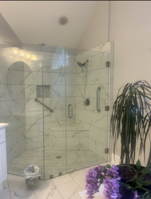 bathroom glass enclosure 