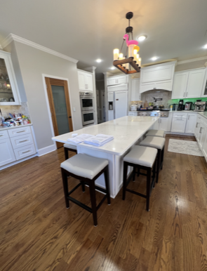 White long table with chairs