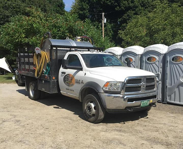 All-Out Waste Management service vehicle