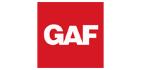 GAF logo in white text on a red square.