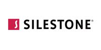 Silestone logo: a red square with a white 