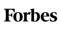 The forbes logo is black and white on a white background.