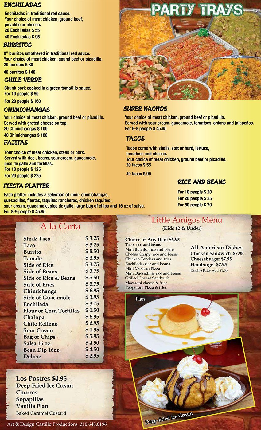 Dinner Menu Evanston, WY