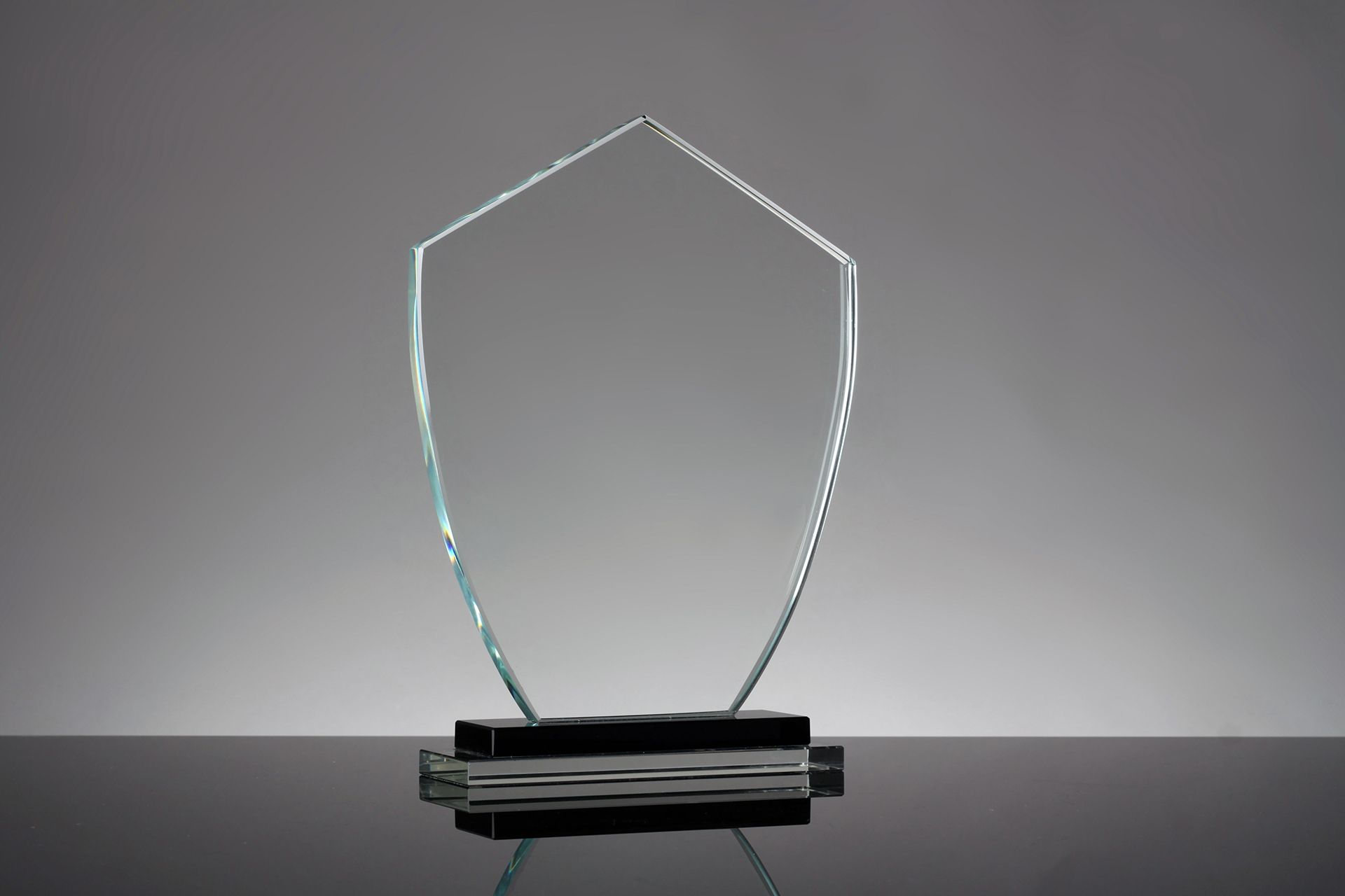 Glass trophy