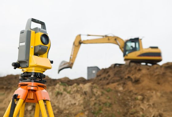 Surveying tool with crane
