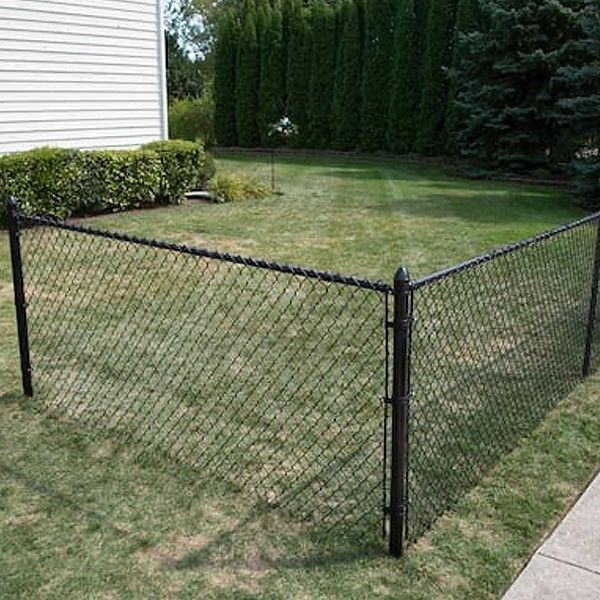Chain link black fence
