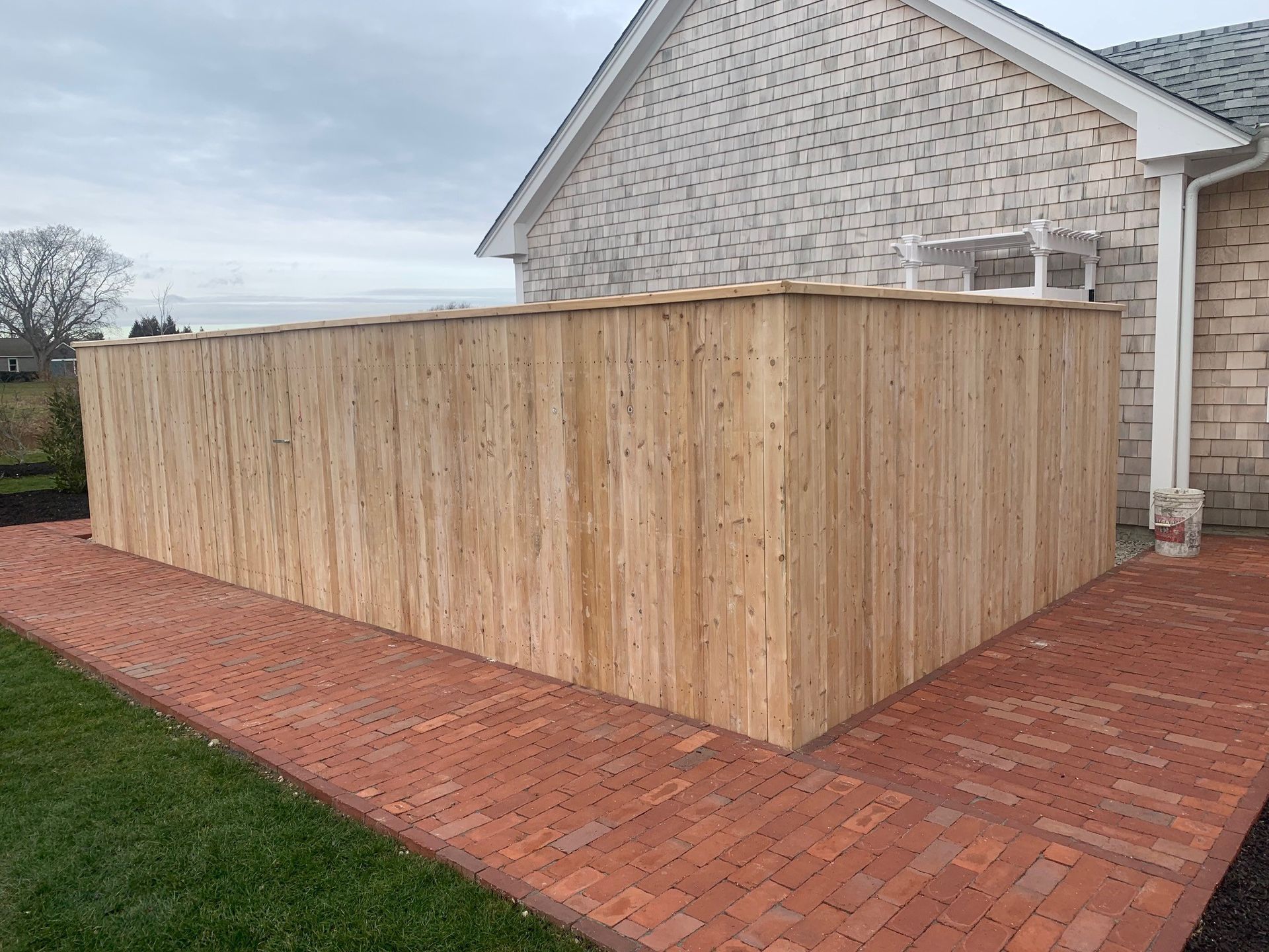 Wooden fence